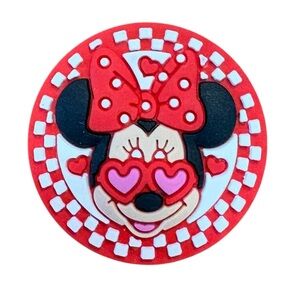 Minnie Mouse Valentines Day Croc Charm